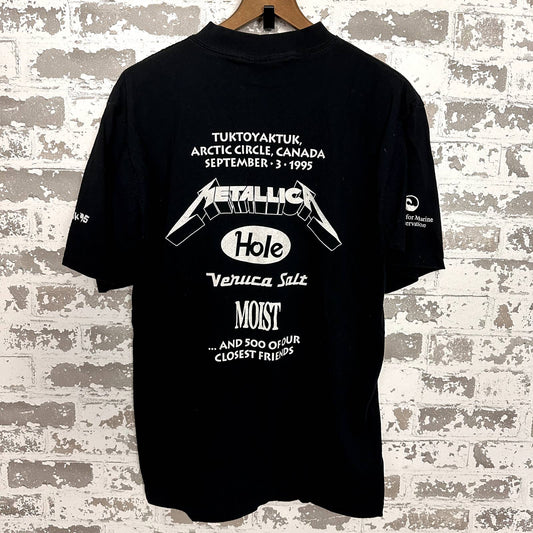 Vintage Music Festival Shirt Metallica Hole 90s Molson Ice Large