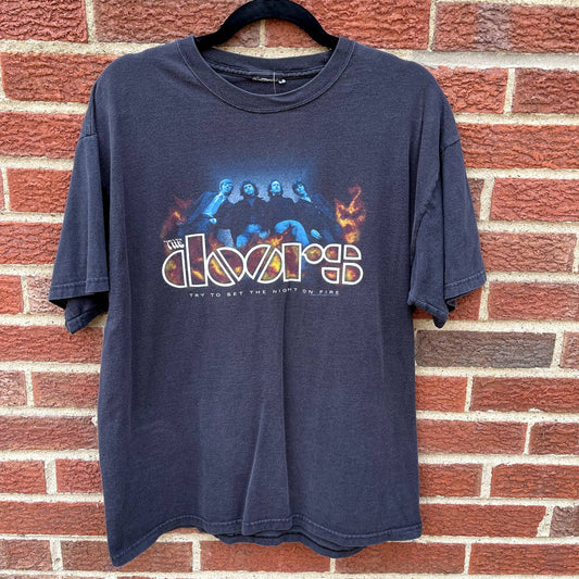 Vintage The Doors Shirt Try To Set The Night On Fire Size Large
