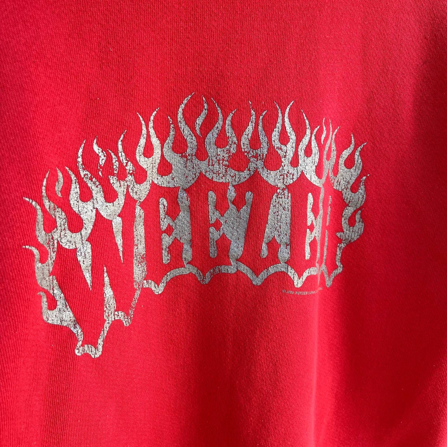 Vintage Weezer Hoodie Hardcore Logo Size Medium Y2K 2002