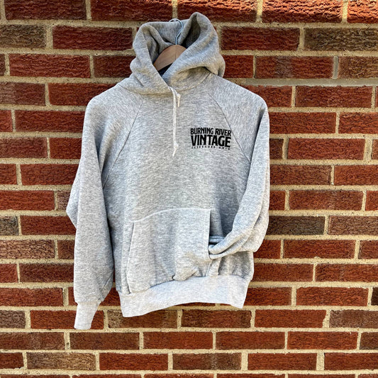 Burning River Vintage Classic Logo Hoodie Size Small