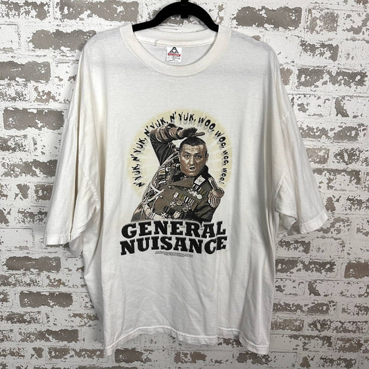 Vintage Three Stooges Shirt 3XL General Nuisance (27.5x31)